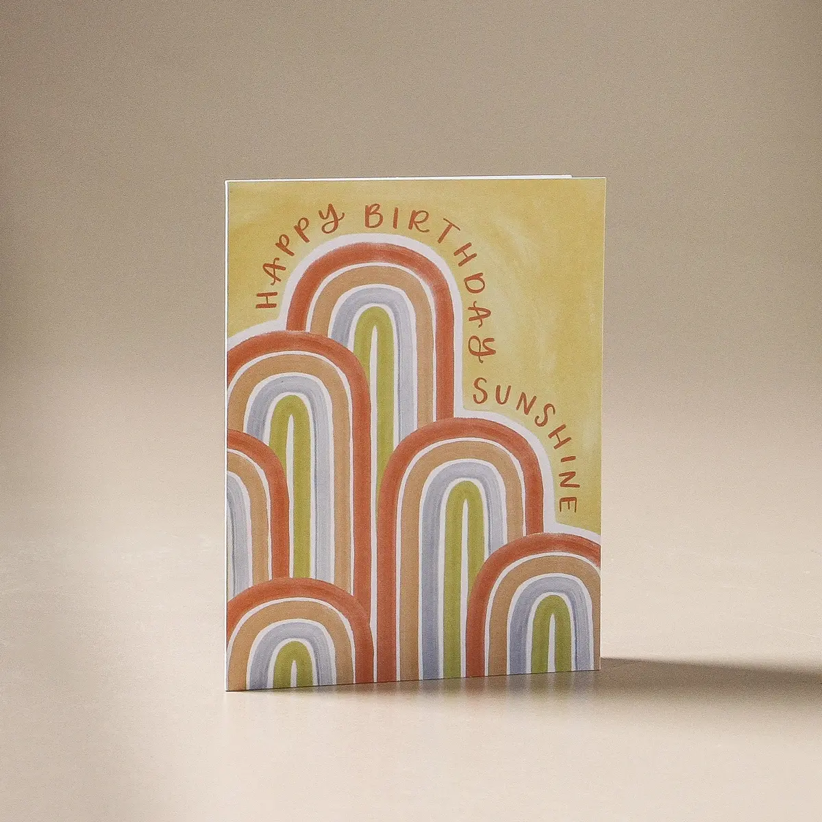 Greeting Card Sunshine Arches Birthday 1