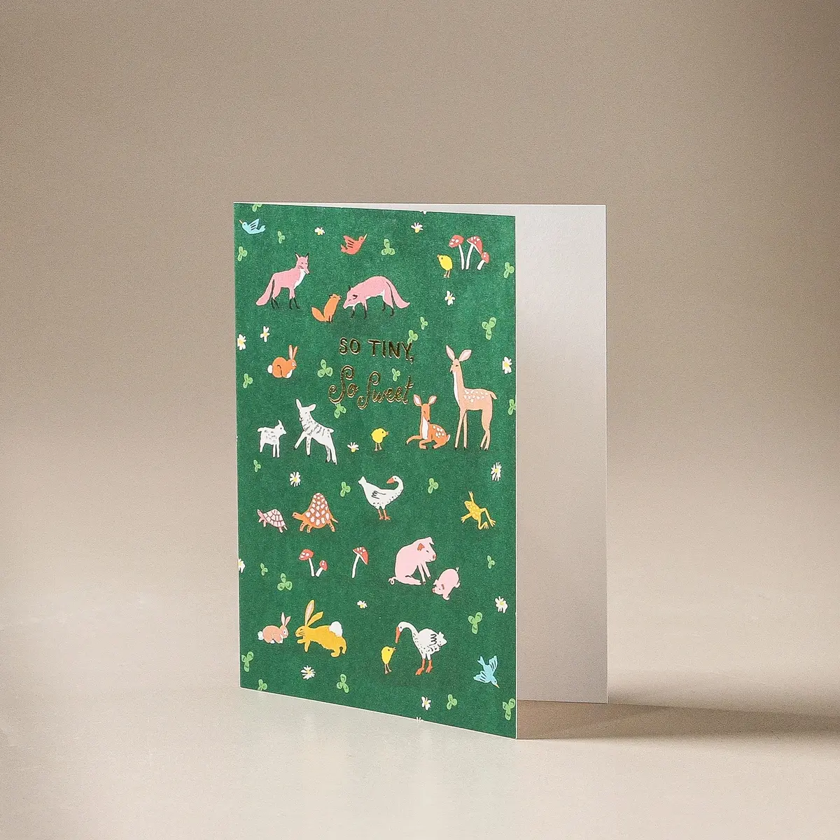Greeting Card Tiny Animals 1
