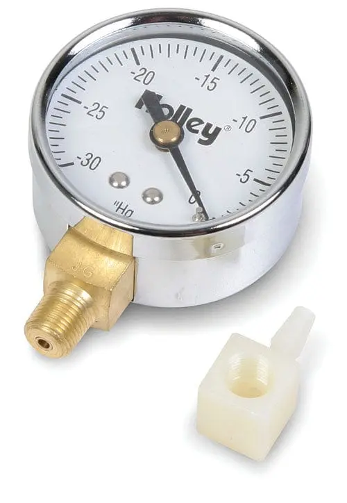 Holley 2-Inch Vacuum Gauge – Analog Dial, 0–30 Inhg (Ho26-501) 1