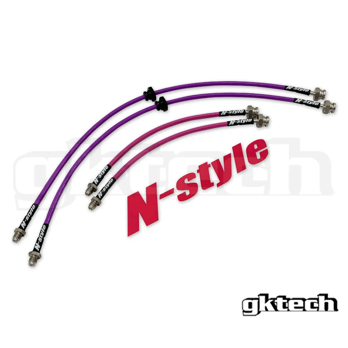 N-Style S13/180Sx To Z32/Gtst/Gtr Conversion Braided Brake Lines 2