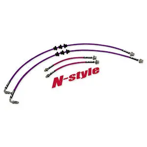 N-Style Z32 300Zx Braided Brake Lines 1
