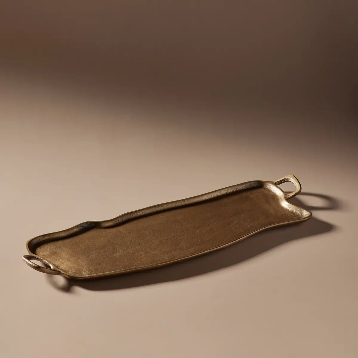 Indica Tray Brass Antique 1