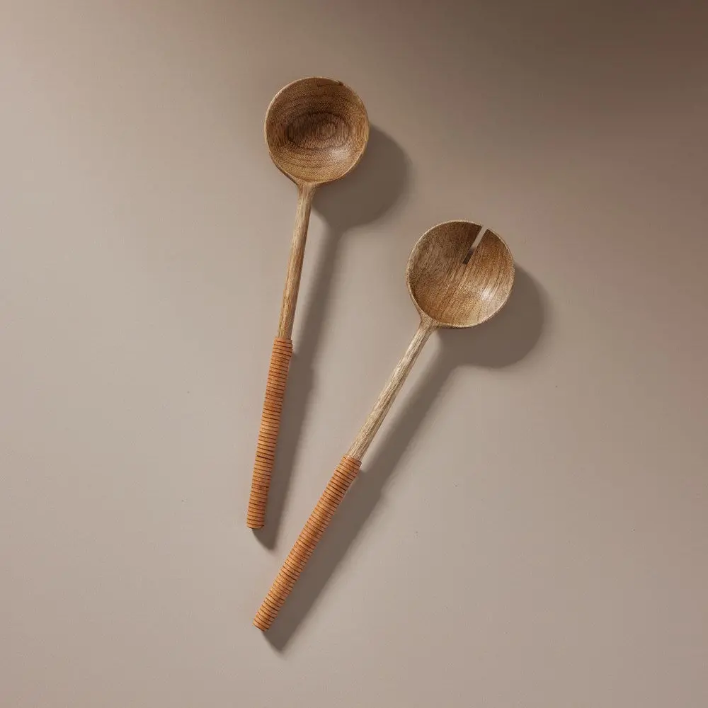 Island Wooden Salad Servers 1