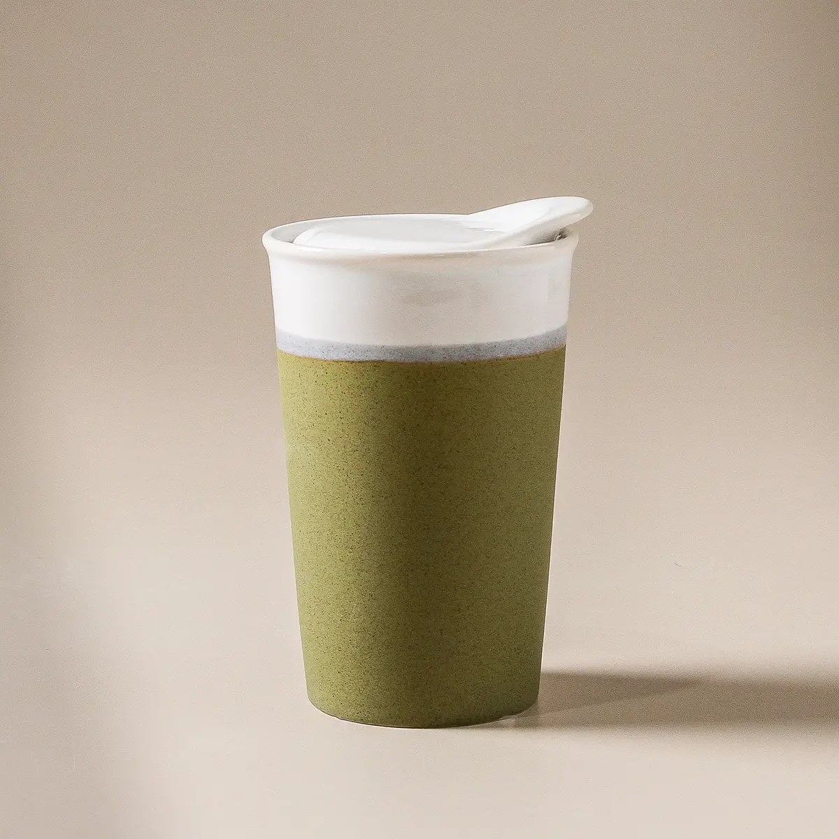 It's A Keeper Ceramic Cup Sprout Green 1