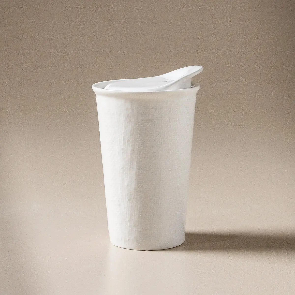 It's A Keeper Ceramic Cup White Linen 1