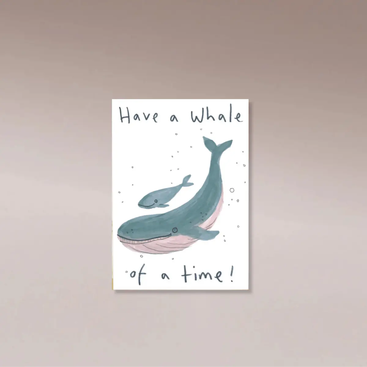 Jo Clarke Design Card Whale Of A Time 1