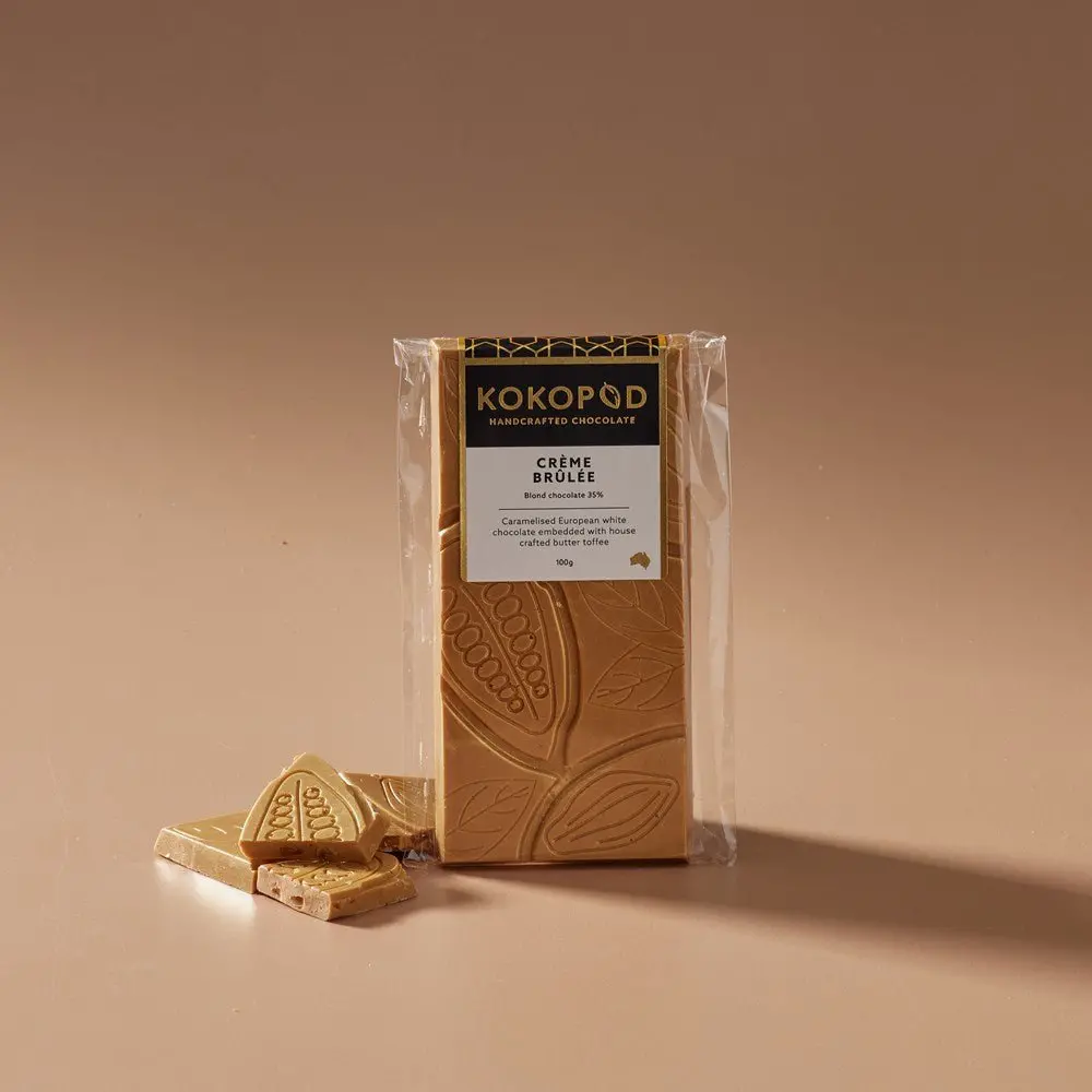 Kokopod Chocolate Block - Creme Brulee 100G 1