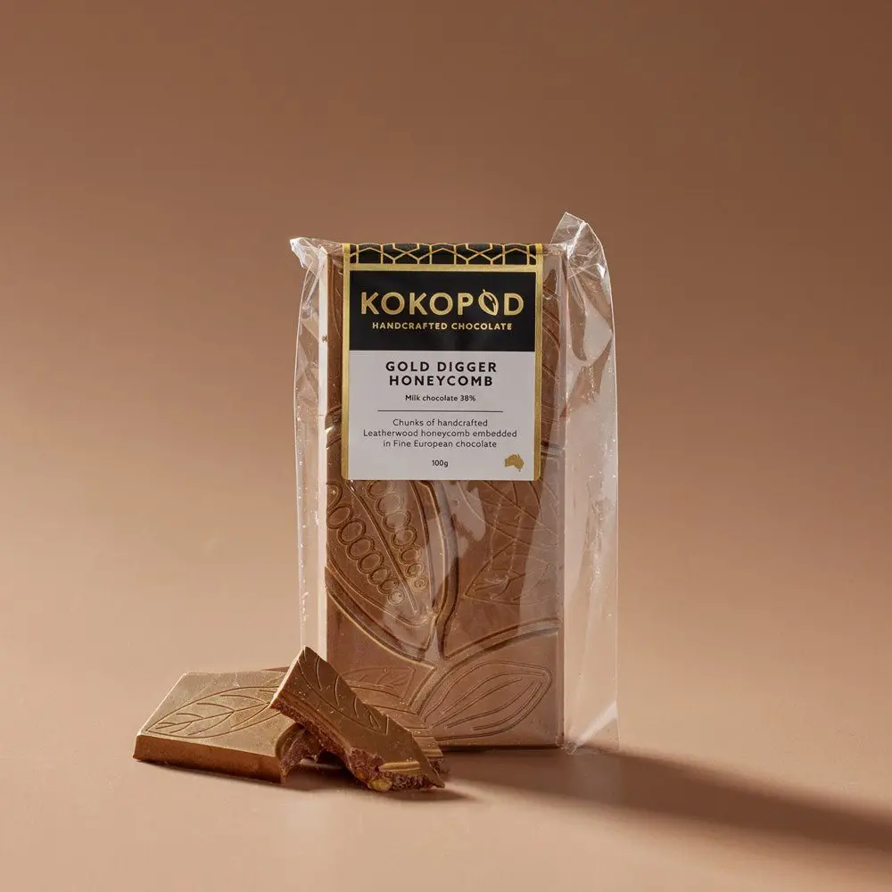 Kokopod Chocolate Block - Gold Digger Honeycomb 100G 1