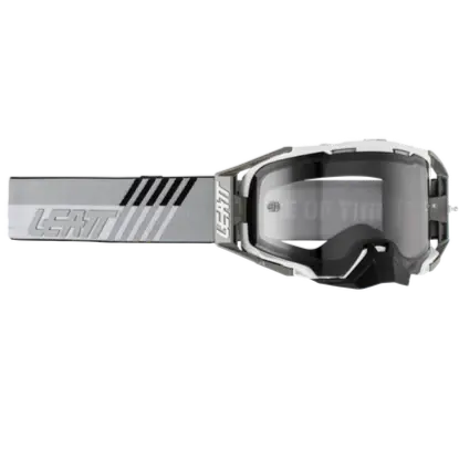 Leatt 6.5 Velocity Goggle White Light Grey Lens 1