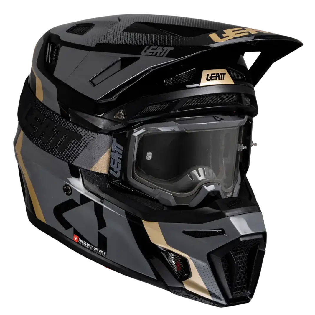 2025 Leatt 8.5 V25 Black Helmet With 5.5 Goggle 1
