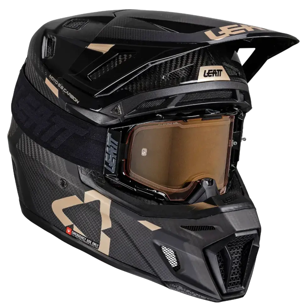 2025 Leatt 9.5 V25 Carbon Helmet With Iriz 6.5 Goggle 1