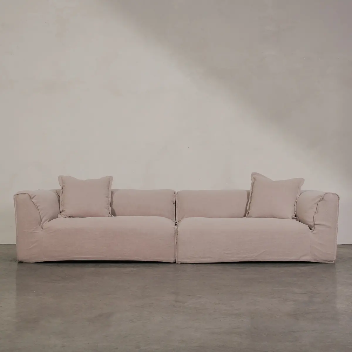 Lumen 4 Seater Sofa - Dusty Pink 1