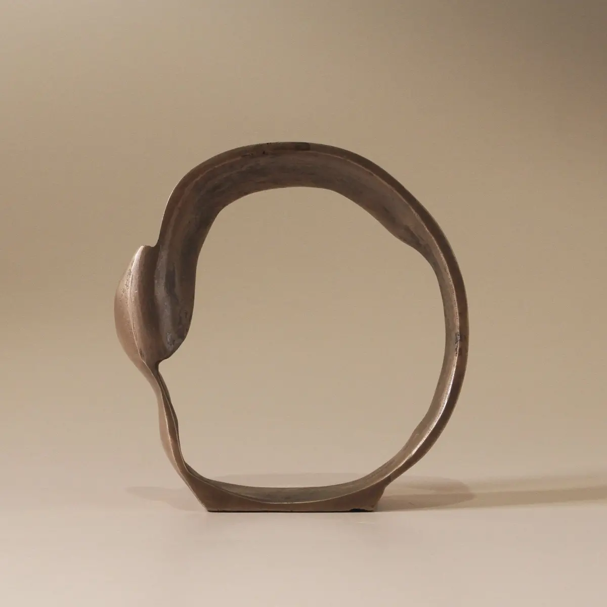 Lunar Sculpture Antique Brass 1