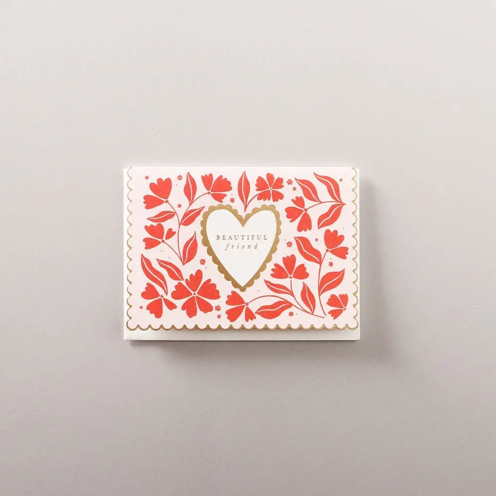 Meraki Card Heart & Flowers 1