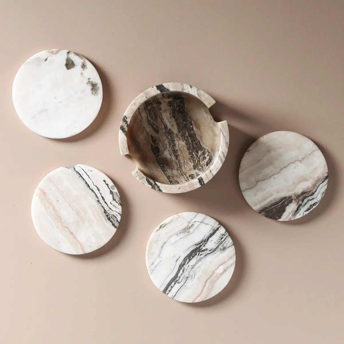 Odite Coasters (Set Of 4) - Onyx Travertine 2