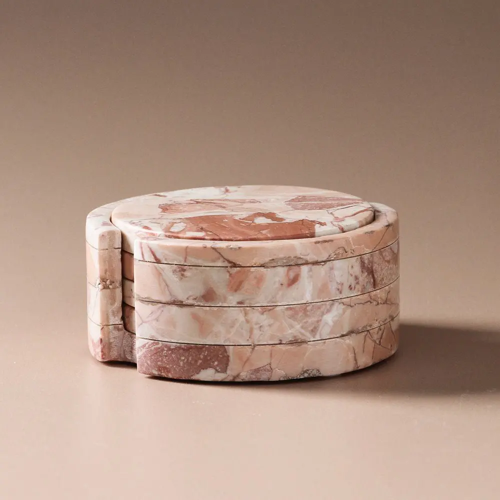 Odite Coasters (Set Of 4) - Pink Lagoon 1