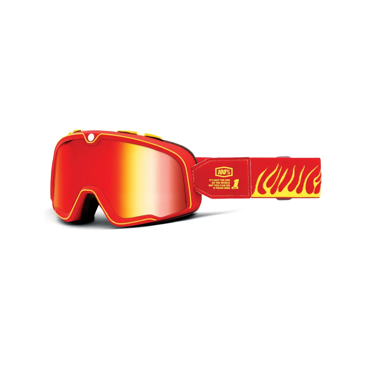 100% Barstow Goggle Death Spray -  Mirror Red Lens 1