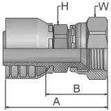 Parker Female Jic 37° - Sae 45° - Swivel Straight-16848-8-8 1