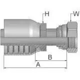 Parker Crimp Style Hydraulic Hose Fitting-1Js731212sm Series 1