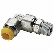 Parker Pneumatic Elbow Threaded-To-Tube Adapter - C63pb6-1/4 Series 1