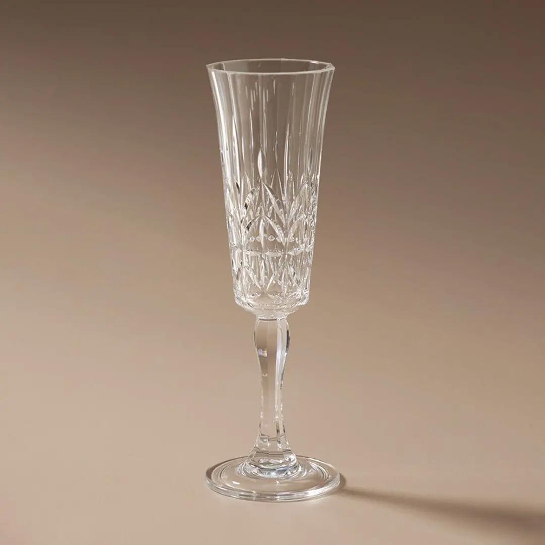 Pavilion Acrylic Champagne Flute Clear 1