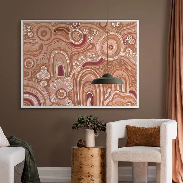 People, Place, Community Canvas Art Print 120X160cm Oak Box Frame 1