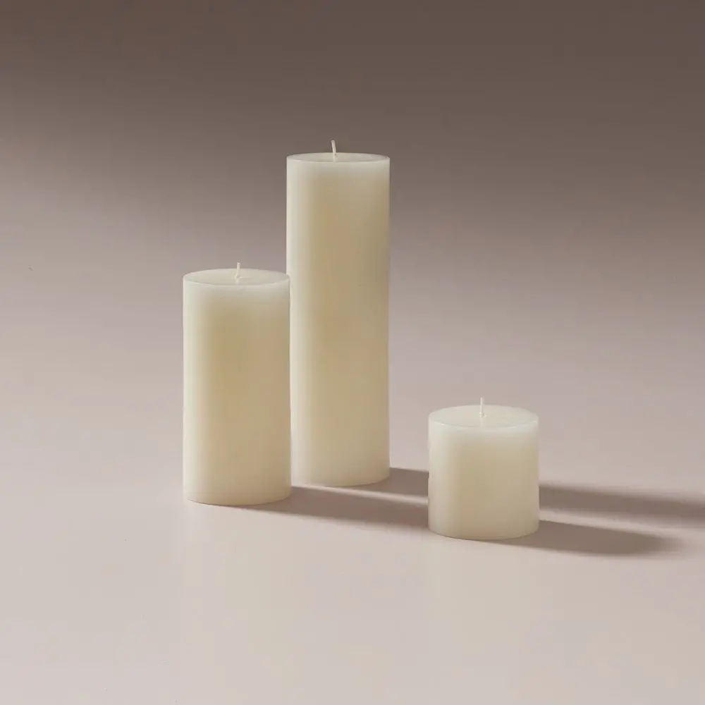 Pillar Candle Warm White - Large 1