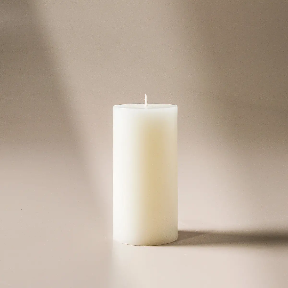 Pillar Candle Warm White - Medium 1