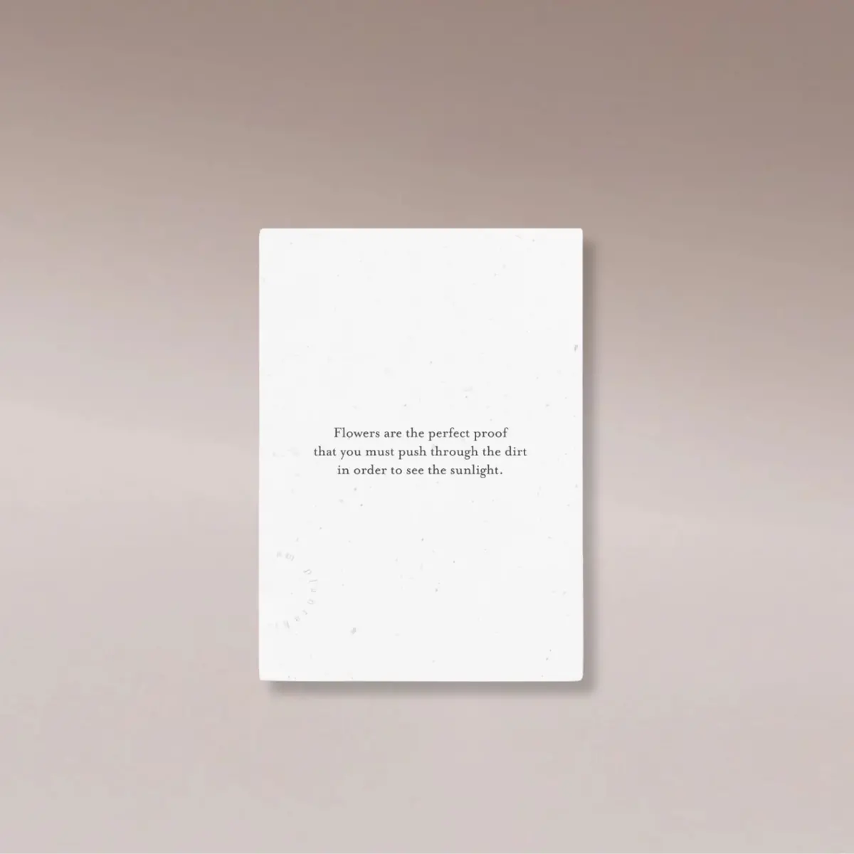 Plantable Greeting Card - Flowers 1