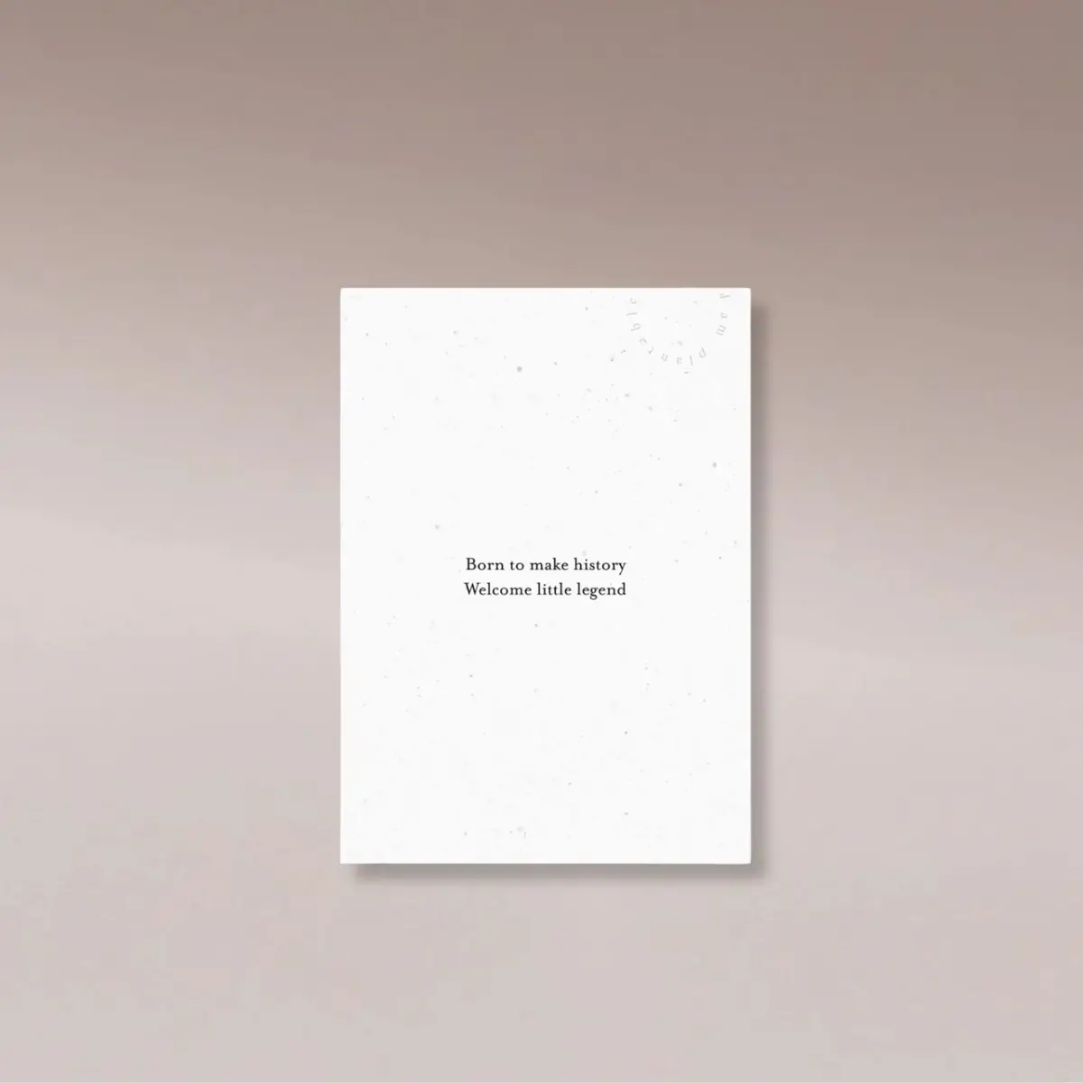 Plantable Greeting Card - History 1