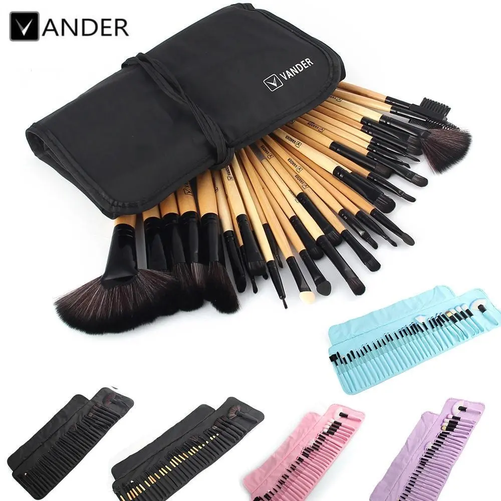 Vander 32Pcs Set Professional Makeup Brush Foundation Eye Shadows Lipsticks Powder Make Up Brushes Tools W/ Bag Pincel Maquiagem 1