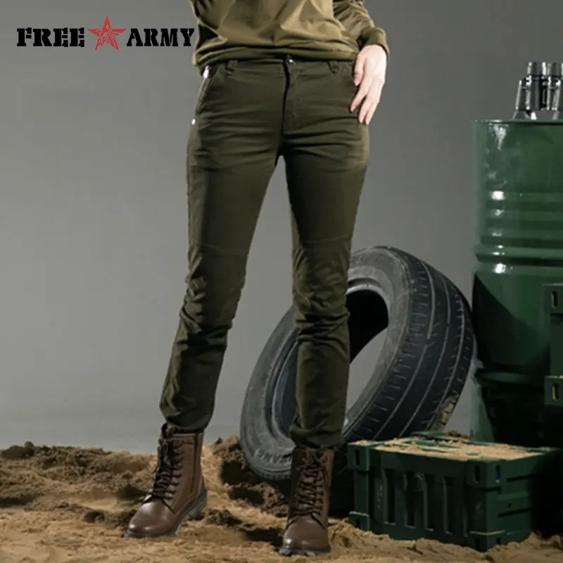 Free Army 2015 Brand New Fashion European Style Women Pants Plus Size Metal Rivets Feet Pants Leggings Pantalones Gk-9385A 1
