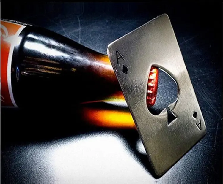 Creative Poker Card Beer Bottle Opener Stainless Steel Credit Card Bottle Opener Card Of Spades Bar Tool 1