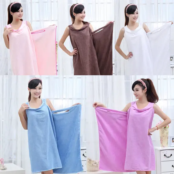 Super Absorbent Microfiber Bath Beach Wearable Body Wrap Spa Towel 1