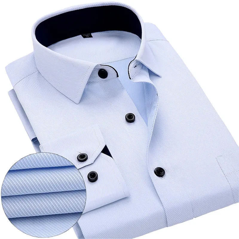 Long Sleeve Striped / Twill Shirts 1
