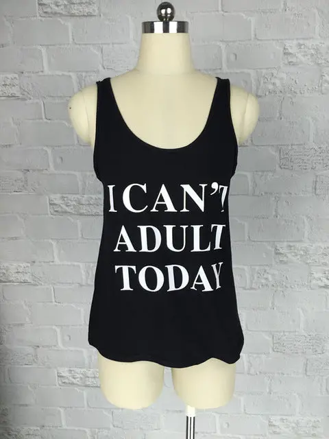 Vest Tops Letter Printed Tank Top 2