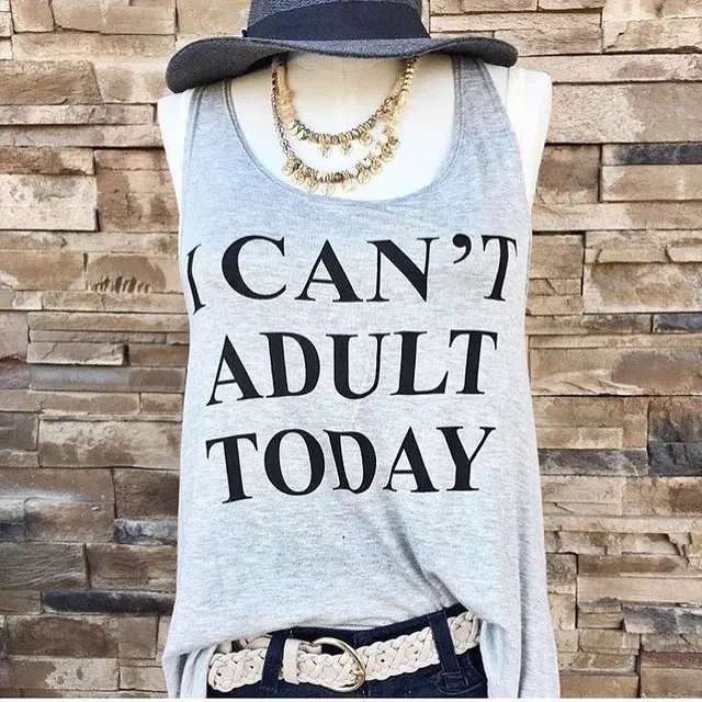 Vest Tops Letter Printed Tank Top 4