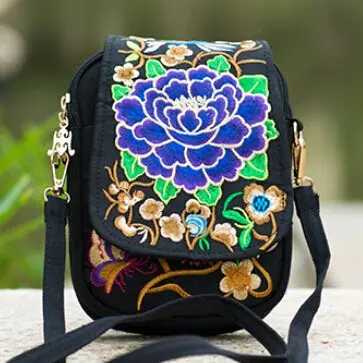 Hmong Ethnic Boho Hobo Embroidery Shoppers Bag Women's Shoulder Brand Messenger Bags Logo Indian Thailand Embroidered Handbag 3