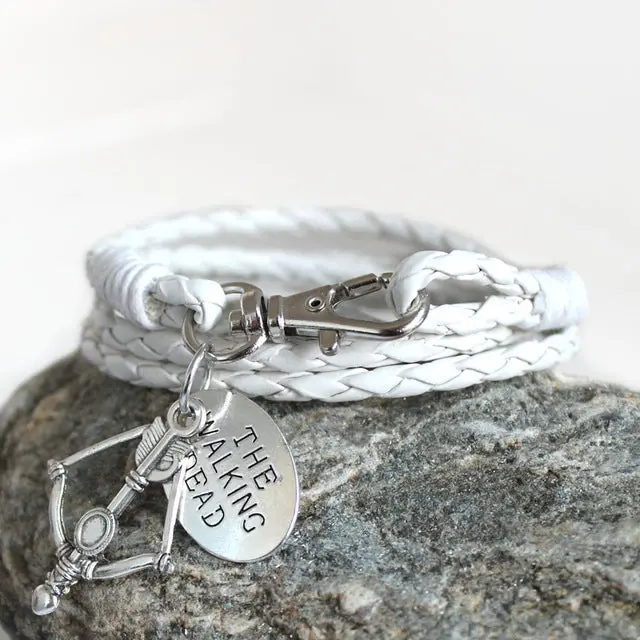 Fashion Jewelry The Walking Dead Pu Leather Charm Friendship Bracelets & Bangles Daryl Dixon Crossbow Cowboys Men Jewelry Gifts 8