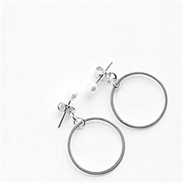 The Pendants Square Contracted Fashion Minimalist Geometric Triangle Circle Pearl Earring Eardrop Female Accessories 6