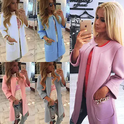 2015 New Style Womens Ladies Coat Jacket Wrap Surcoat Winter Warm Long Parka Coat Outwear Jacket Size S-Xl 1