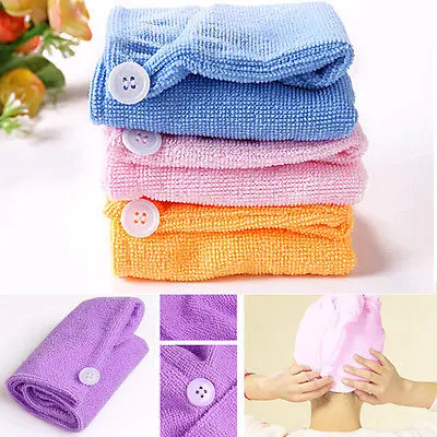 Microfiber Hair Wrap Towel Drying Bath Spa Head Cap Turban Wrap Twist Dry Shower 1
