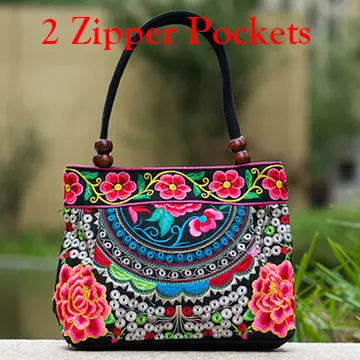 2016 Vintage National Ethnic Embroidery Bags Indian Boho Embroidered Shoulder Bag Brand Bags Logo Handbags Women Sac A Dos Femme 20