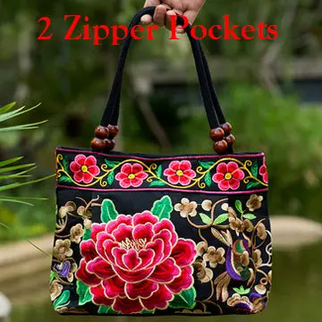 2016 Vintage National Ethnic Embroidery Bags Indian Boho Embroidered Shoulder Bag Brand Bags Logo Handbags Women Sac A Dos Femme 8