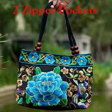 2016 Vintage National Ethnic Embroidery Bags Indian Boho Embroidered Shoulder Bag Brand Bags Logo Handbags Women Sac A Dos Femme 10