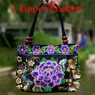 2016 Vintage National Ethnic Embroidery Bags Indian Boho Embroidered Shoulder Bag Brand Bags Logo Handbags Women Sac A Dos Femme 30
