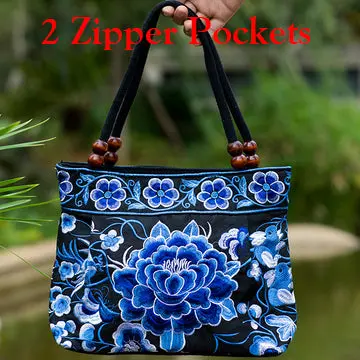 2016 Vintage National Ethnic Embroidery Bags Indian Boho Embroidered Shoulder Bag Brand Bags Logo Handbags Women Sac A Dos Femme 25