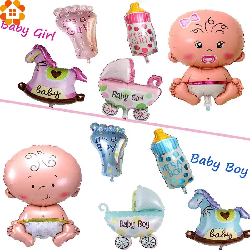 5Pcs/Set Boy&Girl Birhtday Party Balloons Foil  Balloons Toys Kids Birthday Party Decoration Baby Shower Party Supplies Gifts 1