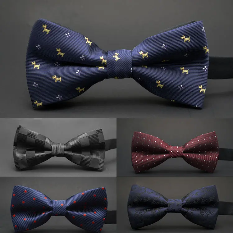 Gusleson New Dot Bow Tie Wedding Bowtie Noeud Papillon Boys & Girls Polyester Silk Pajaritas Cravat Bowties Female Male Neckwear 1
