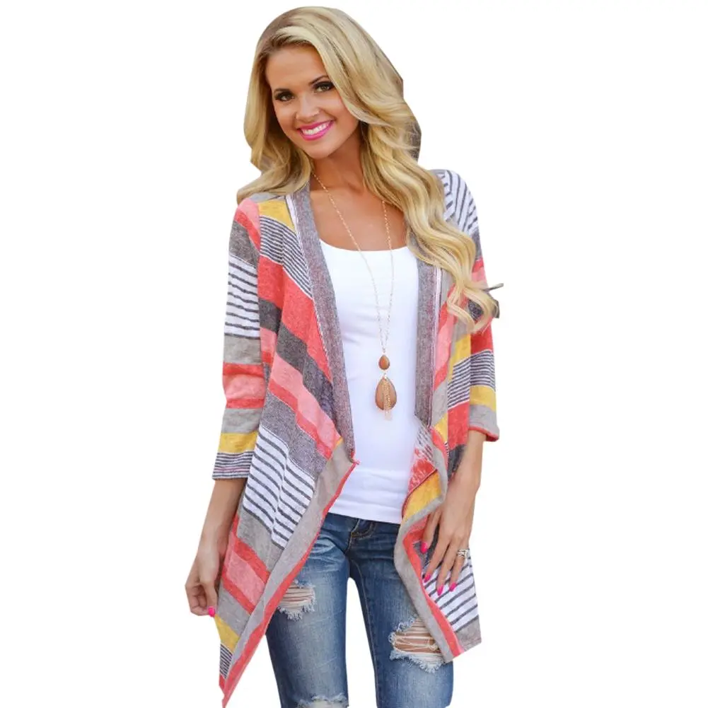 Boho Autumn Causal Sweater Knitted Cardigan Women Long Cardigans Blue Red Knitting Ethnic Ladies Autumn Oversize Open Front 1
